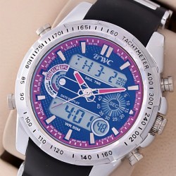 BWC Dual Time B-1315 Red Watch